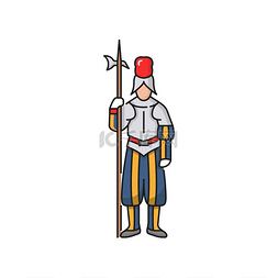 军用图标图片_瑞士战士梵蒂冈的瑞士卫士是一个