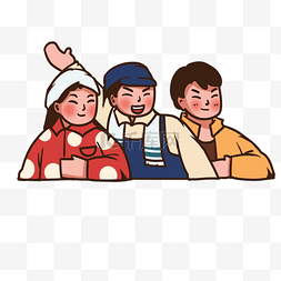 五一劳动节复古工农兵民国时期青年png免抠民国时期黄包车上的女子