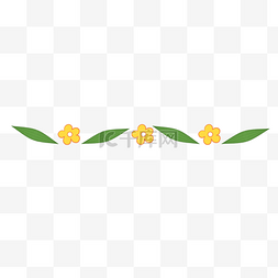 绿色花图片_端午节端午粽子粽叶花朵分割线边