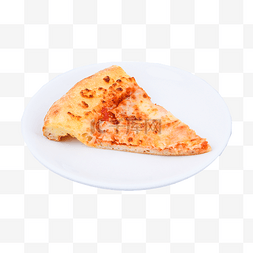 切开的披萨图片_装盘发热的披萨