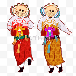 春节少数民族藏族过年跳舞习俗