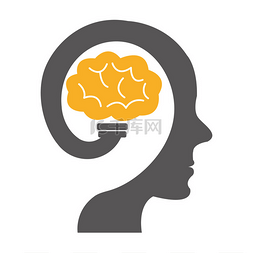 大脑神经信号图片_多彩的人体头部与大脑