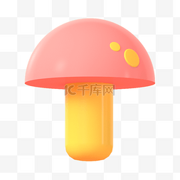 野蘑菇图片_3D立体蘑菇