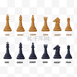 国际象棋素材图片_国际象棋棋子竞争木质比赛