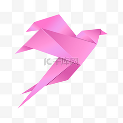 燕子折纸图片_卡通折纸动物燕子