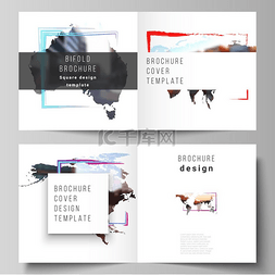 企业业务封图片_方形双折小册子、传单、封面设计