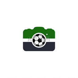 矢量摄影图片_足球摄像机摄影应用矢量足球摄像