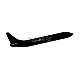 航空公司飞机图片_飞机黑色图标