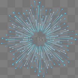 科技爆炸放射中心发散线条粒子