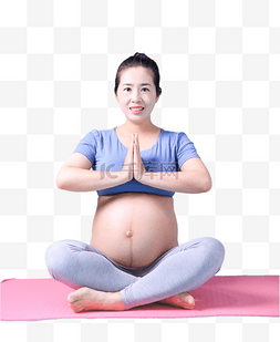 运动健身孕妇瑜伽身材