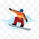 冬奥会滑雪比赛人物