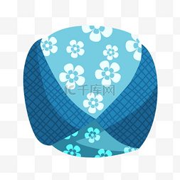 蓝色方格图案图片_蓝色方格花朵花纹卡通御手玉