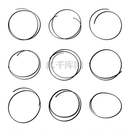 椭圆圆框图片_设置手工绘制椭圆，毡尖笔圈.