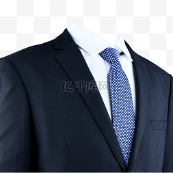 领带白色图片_胸像黑西装摄影图白衬衫有领带