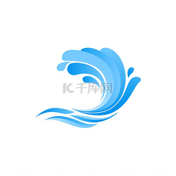 蓝色航海标志图片_飞溅的水波隔离了大海或海洋的海