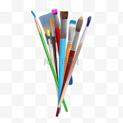 画笔笔刷图片_一套世界艺术日画笔笔刷