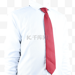 白衬衫领带图片_摄影图正装白衬衫领带