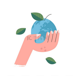 手中世界图片_地球就像你手中的苹果。