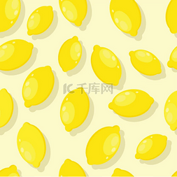 柠檬色无缝图案柠檬色无缝图案成