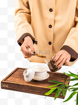 茶道茶杯茶叶