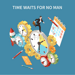 工作规划层次图片_时间规划概念与等待和截止日期符