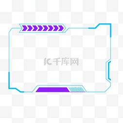 紫色框架图片_蓝色紫色电子运动运动抽搐直播覆