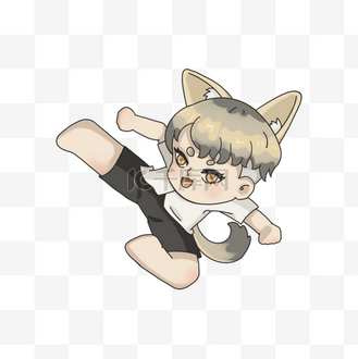 亚洲狼图片素材_动物狼幼体卡通形象