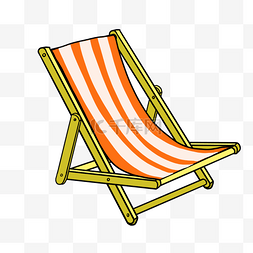 沙滩椅图片_折叠沙滩椅剪贴画