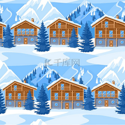 冬季的阿尔卑斯山图片_阿尔卑斯山的小屋拥有无缝的格局