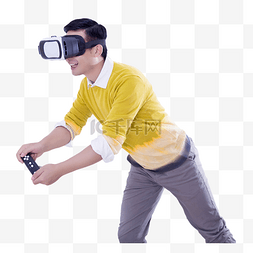 VR体验虚拟眼镜科技人物