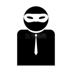 mask图片_The man incognito in a mask the black color i