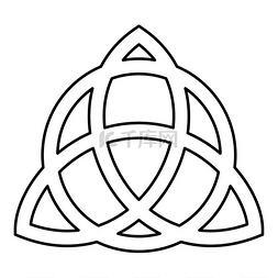 凯尔特人标志图片_结带圆圈三维京人的力量符号部落