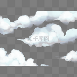 天空云层图片_平视云白云
