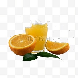 瓦伦西亚橙图片_波浪饮食鲜榨果汁