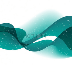 光滑曲线图片_与蓝色光滑的颜色波浪的抽象传染