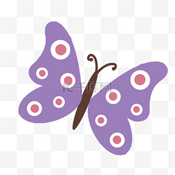 蝶形图片_紫色橙色可爱美丽蝴蝶