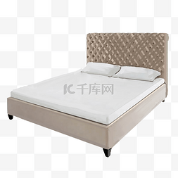 床垫乳胶图片_写实双人床家具