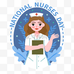 蓝色长头发图片_国际护士节长头发的女护士