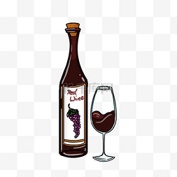 红酒酒瓶瓶子