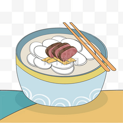 韩国牛肉图片_年糕汤牛肉传统美食插图