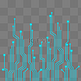 电子芯片电路图科技线条