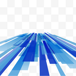 线条蓝色立体风格抽象边框