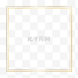 方框图片_金色简约线条边框方框框文字框
