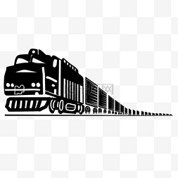 黑色蒸汽图片_矢量黑色铁路蒸汽机车