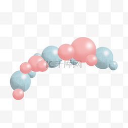 紫色成排图片_成排的可爱卡通气球插画