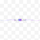 梦幻蓝紫爱心分割线新媒体公众号