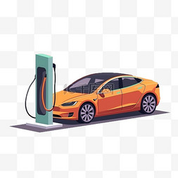 充电充电图片_新能源汽车充电服务交通工具