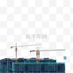 建筑塔吊图片_工地塔吊建筑