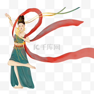 盛世豪门图片素材_大唐盛世中国风洛神舞蹈