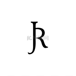 重叠的形状图片_优雅的经典字母表字母标志符号矢